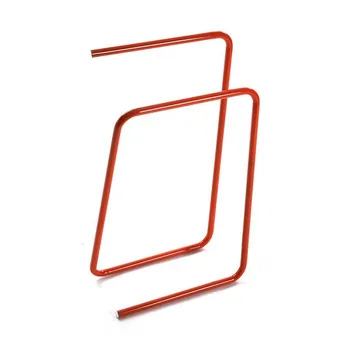 

Free-Standing Towel Rack Orange Metal