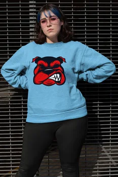 

Angemiel Wear Red Dog Blue Women Sweatshirts