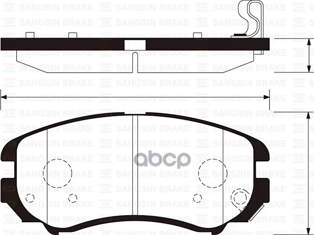 Колодки Тормозные Hyundai Tucson/Kia Sportage 04- Передние Sangsin Brake Sp1202 Sangsin brake арт. SP1202