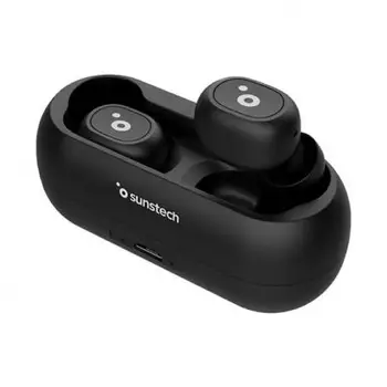 

HEADPHONES SUNSTECH WAVEPODS LITE BLACK - BT 5.0 TWS-CHARGING CASE 380MAH-FUNCTION HANDSFREE