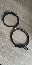 2 unids/set Rosa negro cuerda par pulsera de las mujeres de los hombres hecho a mano amor pulsera magnética pulsera amistad par de joyas de hilo