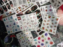 Nail-Art-Sticker Art-Decorations Nails Horse/flower Decal Water-Transfer Beauty YWK 1-Pc