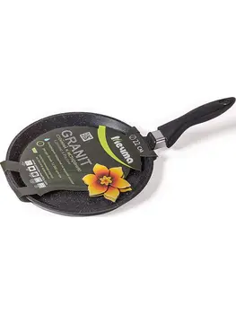 

Pancake cast thick-walled frying pan Granit black 22 cm