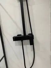 Bathroom Mixer Faucet Shower-Set Wall-Mounted Rotate-Watering-Can Rain Matte Black Tap