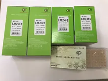 600 Uds desechables estériles oído prensa agujas auriculares de acupuntura * 0,20*1,5mm oído masaje de yeso