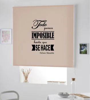 

Blind Iroa roll with phrases/Nelson Mandela! ROLLER BLINDS TRANSLUCENT! (LAND 100X175)