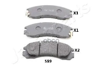 Pa-599af_колодки Дисковые П.!Mitsubishi Lancer 1.8 08 Japanparts Pa599af Japanparts арт. PA599AF