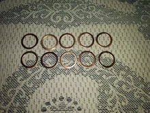 Gasket-Ring Sealing-Washer Flat-Seal Copper-Crush Brass M4 M16 DIN7603 M5 M8 Red M26