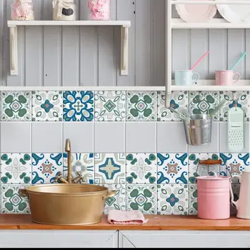 

Packaging 24 tile size 20x20 cm - Made in Italy PVC for bathroom and kitchen stickers Design-Lighthouse