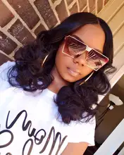 UNice-Peluca de pelo largo ondulado, 4x4 pulgadas, cierre de densidad, 180% y 150% Natural, con línea de pelo Natural prearrancado