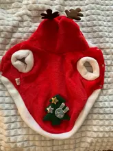 Cat Accessories Puppy-Outfit Santa-Costume Christmas Dogs Kitten Small Warm Hoodie Pet-Dog