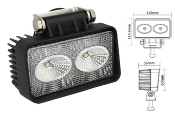 

Tail Light rectangular Led daytime running lights DRL Work Light Worklight 12V 24V 20W (2 x10W) cree IP67 White