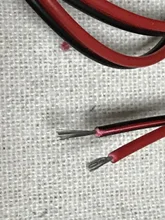 Black Wire Cord Extend Led-Strip Electrical-Wire Tinned Cable Red Copper 20-Meters Awg-22