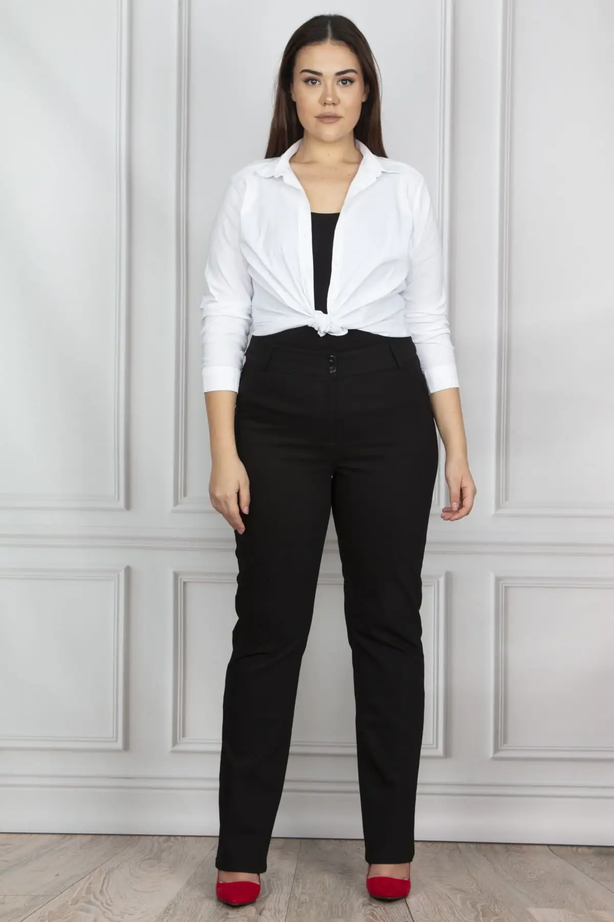 Sans Textile женские черные брюки из лайкры с карманами 65N14177
