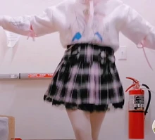 Faldas plisadas Y2K para mujer, faldas plisadas a rayas negras y rosas, Tank Cute Sweet Girls, falda para la escuela a cuadros con cordones, Mini guantes góticos, falda de encaje