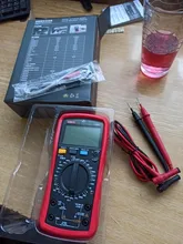 UNI-T-multímetro Digital UNI T, valores eficaces verdaderos UT890C UT890D + rango Manual AC DC, probador de temperatura de capacitancia, retroiluminación