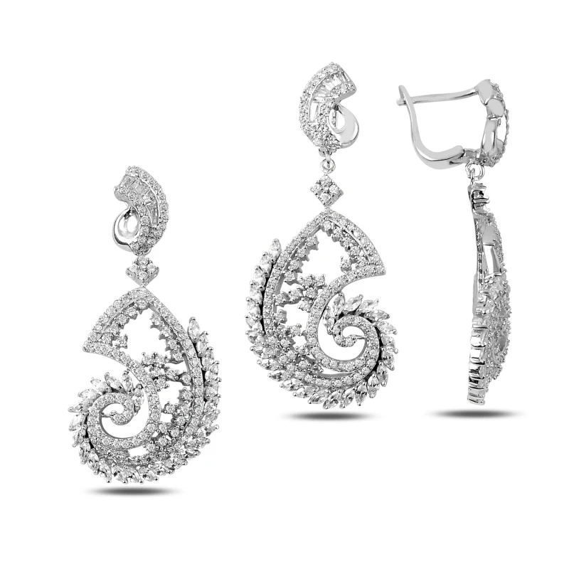 

Silver 925 Sterling Zircon Cubic Zirconia Set