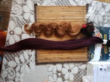 Pinshair rojo onda del cuerpo mechones con cierre rojo 99J Borgoña mechones peruano del pelo humano 3 mechones con cierre cabello Remy 10-26