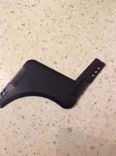 Plantilla de estilismo para dar forma a la barba, peine de barba todo en uno, ABS, 1 Uds.