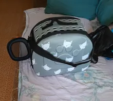 Bolsa de transporte para perros con diseño de gato, bolso de los gatos portátil, plegable, de viaje, para llevar al hombro