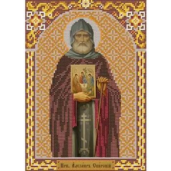 

S9104 set for embroidery with beads 'Nova sloboda' 'PRP. Aleksandr свирский', 18x25 cm