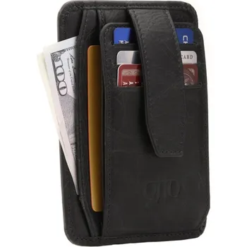 

Otto Italian Genuine Leather Card Holder Money Wallet Rfid Protection Multi-Purpose Zipper Wallet кошелек мужской