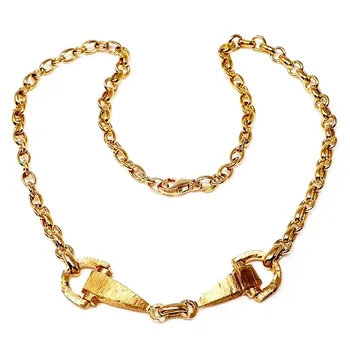 

Choker 18k gold stirrups 48cm. 15,50gr. [AB3362]