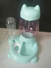 Alimentador automático de mascotas, para perros y gatos, depósito de comida de 2.2L y de agua de 528ml, suministro lento de comida