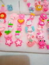 Anillos de dibujos animados ajustables OOTDTY de 25/50/100 Uds. Para niñas, accesorios de vestir, juguetes de fiesta para niños, regalo bonito para niñas