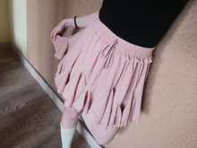 Surmiitro-Falda corta de gasa blanca y negra para mujer, Falda corta Coreana de cintura alta, plisada, Mini, estética, para verano, 2021