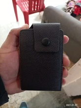 Tarjetero de cuero para hombre y mujer, cartera con carcasa para tarjetas, tarjetero para tarjetas bancarias