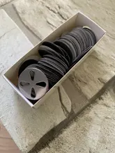 HYTOOS-Papel de lijado reemplazable con disco, lija de pedicura de 25mm, accesorios de brocas para uñas, herramienta de callo para pies de salón, 100 Uds.