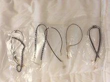 Collar de cadenas de encaje multicapa para niñas, 11 Uds., Gargantilla elástica gótica exquisita, joyería para niños