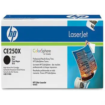 

Toner hp laserjet color cp3525 black 10.500 pag 45920-CE250X