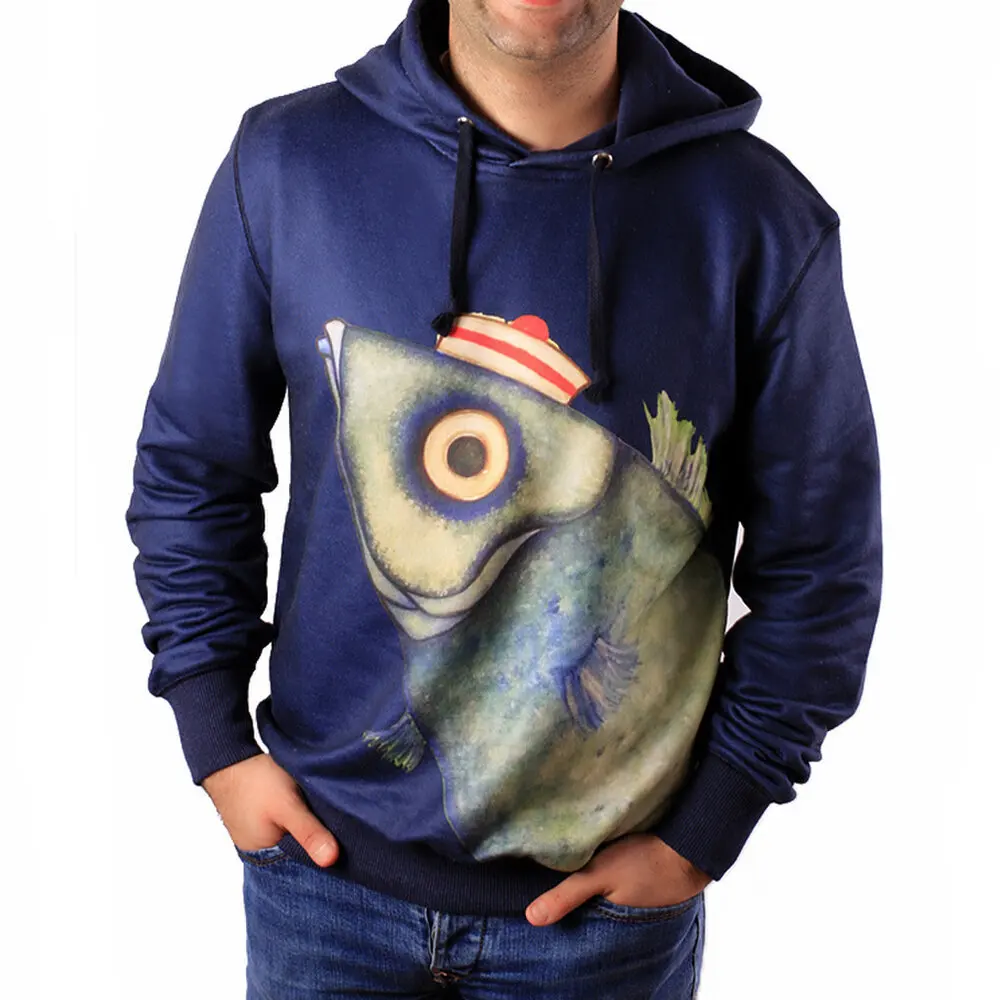 

Biggdesign Pistachio Hoodies, navy, Long Sleeve, Men's T-Shirts, , Soft and thick fabric, L - XL Size