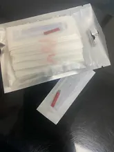 50 Uds 7 9 11 12 14 16 18 Pin U forma Nano cuchillas microblading agujas ceja permanente maquillaje aguja tipo lámina para tatuajes