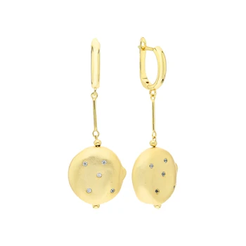 

Silver earrings with cubic zirconium sunlight sample 925