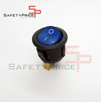 

ON-OFF switch with round blue light 20mm SPST 220v 6A SP