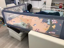 Barrera de seguridad para cama infantil, barandilla plegable para bebé, corralito de seguridad para el hogar, cama, puerta de cerca, cuna, rieles ajustables para niños