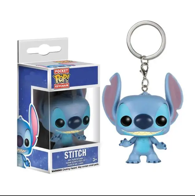 Stitch Funko Pop брелок Мстители Marvel странные вещи Дэдпул отряд самоубийц История игрушек Рик Морти Игра престолов игрушки - Цвет: Stitch