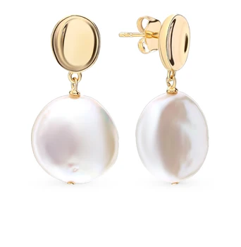 

Silver earrings with pearls sunlight sample 925