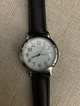 Reloj de cuarzo con movimiento japonés para mujer, pulsera de cuarzo con números arábigos, esfera sencilla, correa de cuero PU, Color caramelo