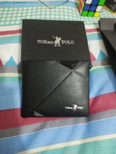Bifold Wallet Short Mini Purse WILLIAMPOLO Genuine-Leather Men's Brand Casual-Design