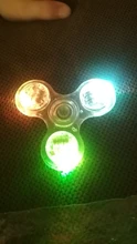 Nueva Luz LED Fidget Spinner Fidget arcoiris juguete luz dedo mano Spinner