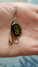 Spinner Bait Lures Treble-Hooks Fishing-Lure Metal with 1pcs 6cm