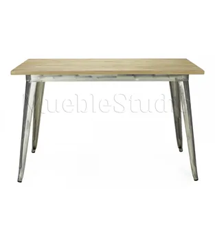 

120 Tolix Natural Galvanized Table Replica