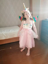 Summer Dress Girls Clothing Princess-Costume Unicorn Girl Birthday-Party Kids 10-Years