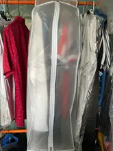 Bolsas de cubierta de paño antipolvo organizador colgante almacenamiento impermeable cubierta de traje Protector de polvo bolsa de almacenamiento para armario para ropa