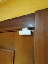 Tuya-Sensor inteligente con wifi para puerta, detector de entrada abierta/cerrada, app Smart Life con logotipo personalizado gratuito, compatible con Google Home y con Alexa