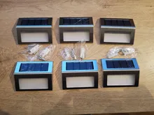 Stair-Light Fence Solar-Path Yard Stainless-Steel Balcony Garden Outdoor Waterproof 3